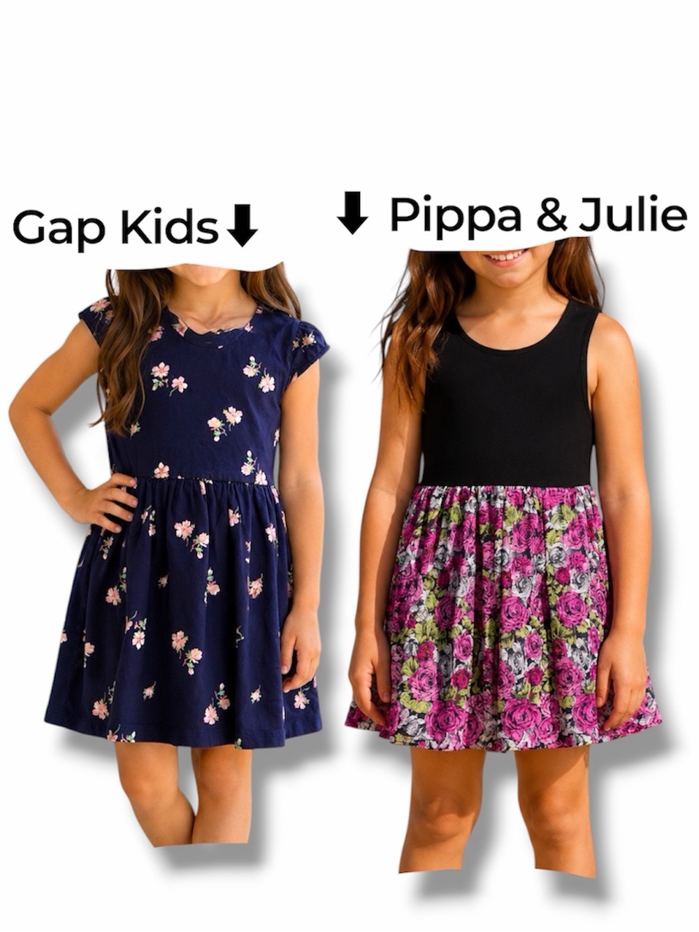 2 x Girls Dress Pippa & Julie & Gap Kids -Size 6